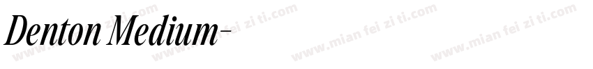 Denton Medium字体转换